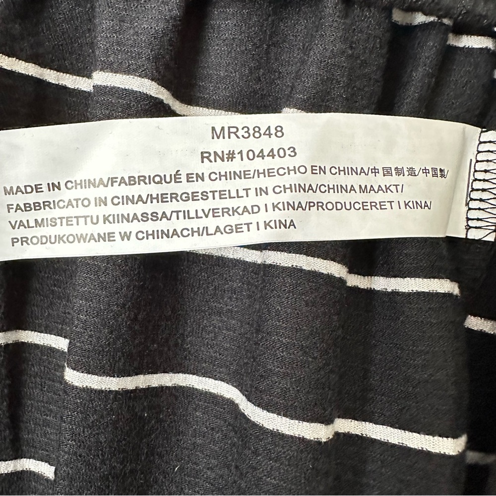 Moon River Striped Black and White Ruffle Wrap Skirt Size XS - Picture 12 of 13